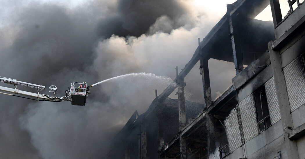Russia Pummels Kharkiv With Drones and Bombs, Ukraine Says  at george magazine
