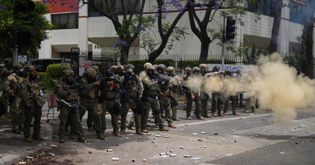Immigration Agents Conduct More Raids in LA, Clashing Again With Protesters  at george magazine