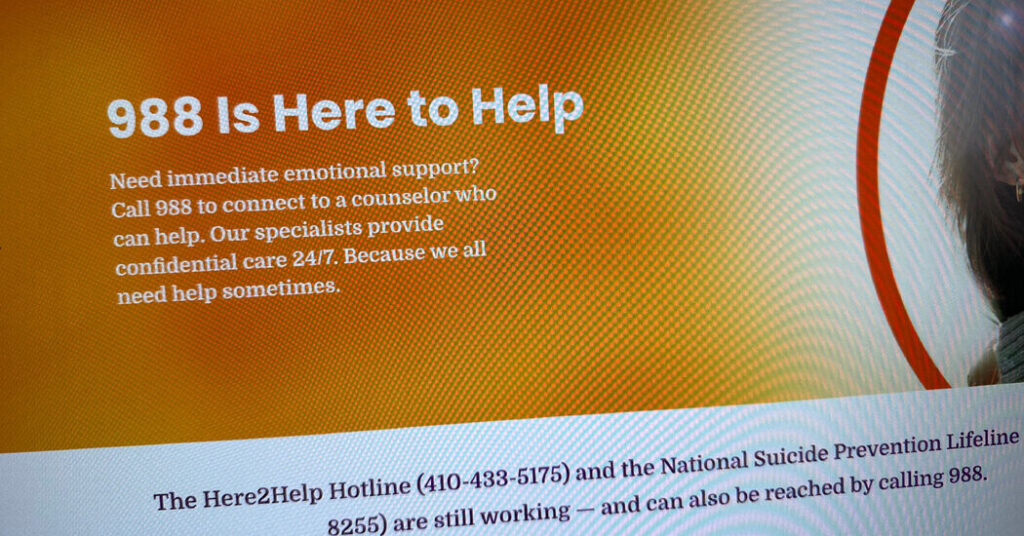 Trump Administration Will End L.G.B.T.Q. Suicide Prevention Service