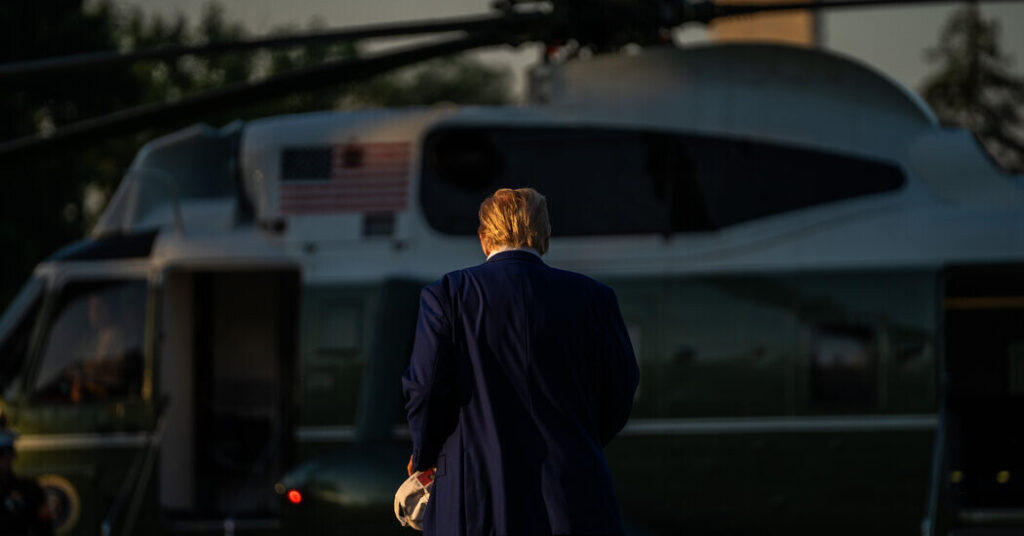 Trump Departs for NATO Summit and ‘a New Set of Problems’