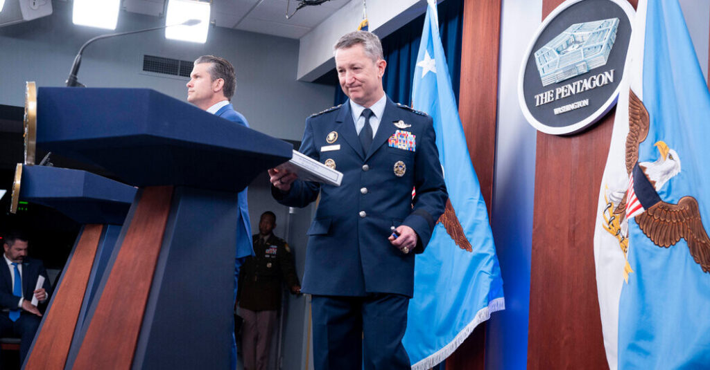 General Caine Faces a First Test Under Trump With Iran Strike Remarks