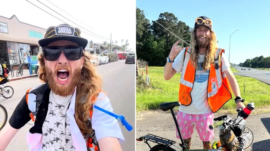 Comedian crosses America with miniature bike and massive dream: ‘Took 80 days’