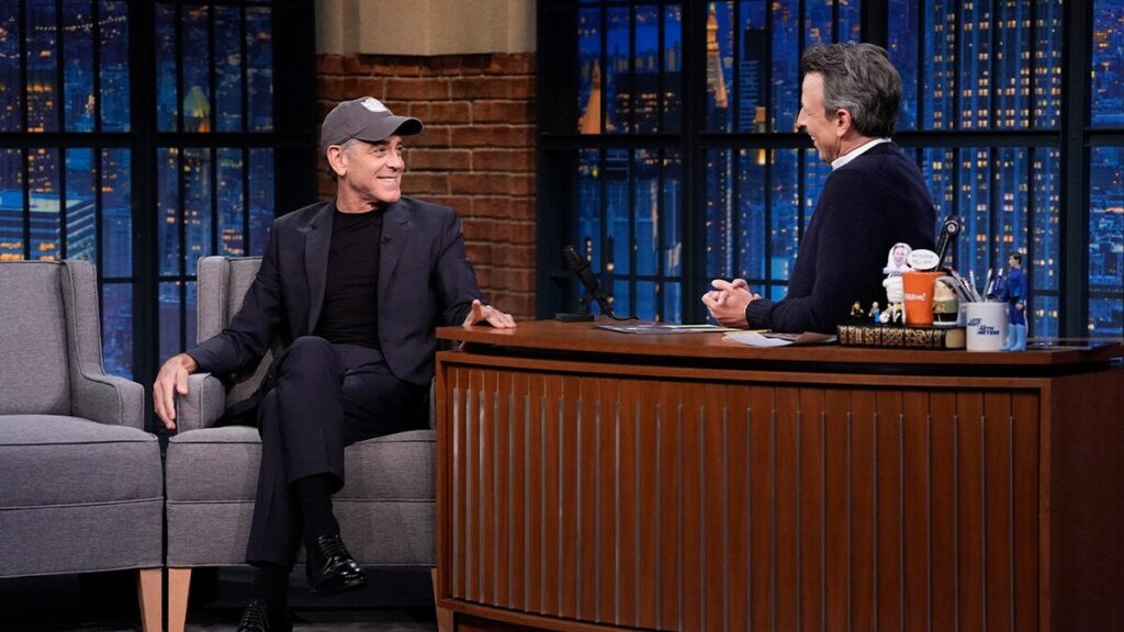 Seth Meyers skips asking George Clooney about Biden’s mental decline, not recognizing him at fundraiser