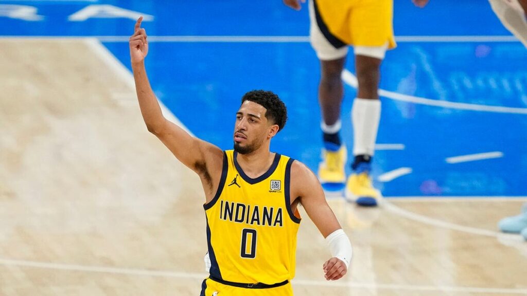 Caitlin Clark reacts to Pacers’ thrilling comeback victory over Thunder in Game 1 of NBA Finals