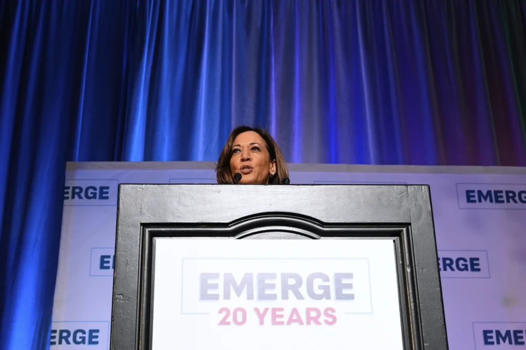 Kamala Harris headlines DNC fundraiser as she tries to escape ‘lasting stain’ of 2024