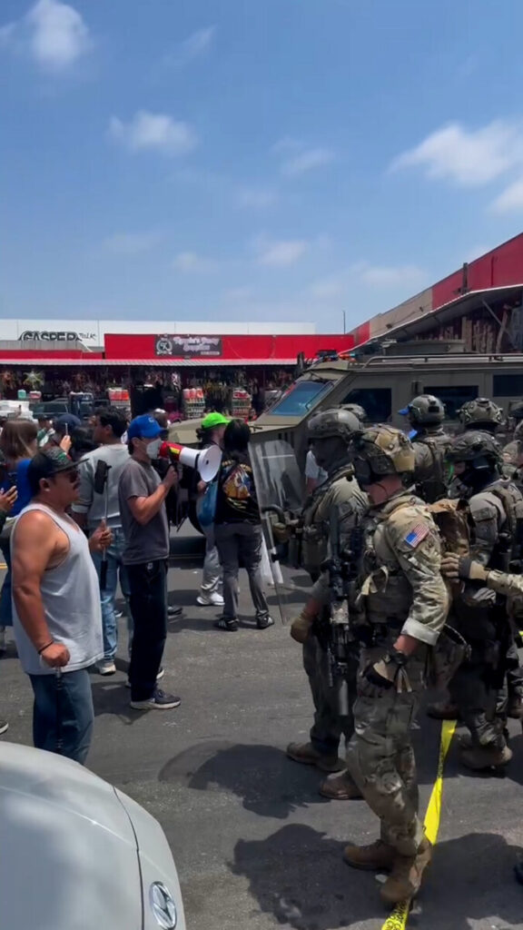 Agents Use Military-Style Force Against Protesters at L.A. Immigration Raid