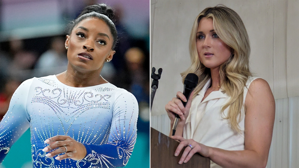 Simone Biles spars with Riley Gaines over trans athlete debate, launches personal attack: ‘Truly sick’