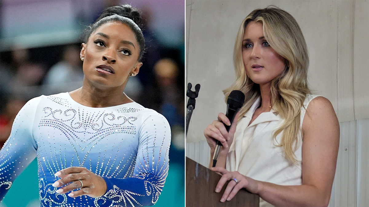Simone Biles spars with Riley Gaines over trans athlete debate, launches personal attack: 'Truly sick'  at george magazine