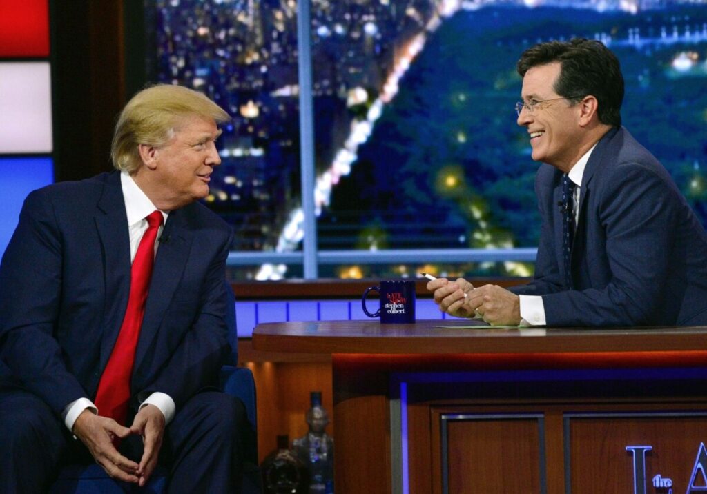 Trump distances himself from Colbert firing, says Kimmel and Fallon are next
