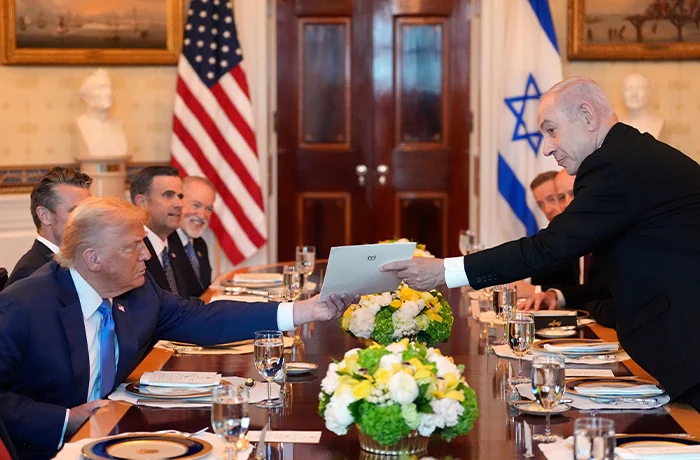 Benjamin Netanyahu pins his political future on Trump