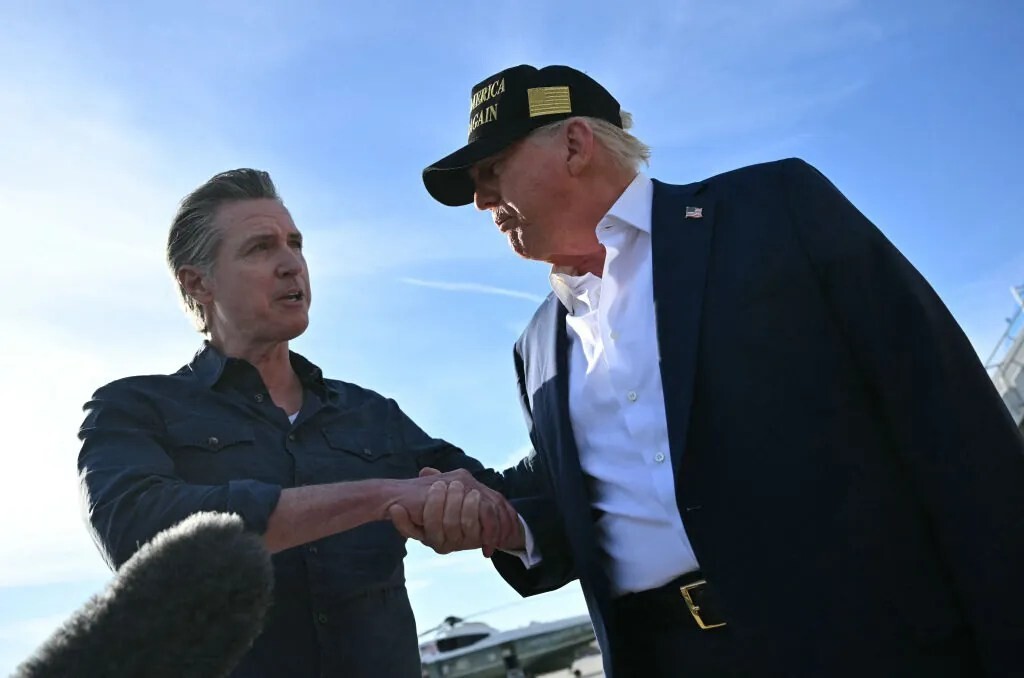 Trump takes a swipe at ‘incompetent’ Newsom: ‘Good line of bulls***’