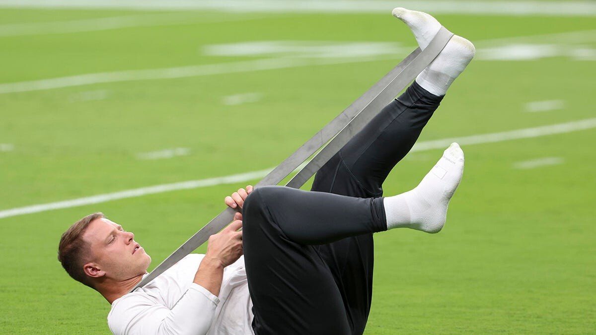 Christian McCaffrey says 'I feel great' despite calf injury casting doubt over 49ers season opener  at george magazine