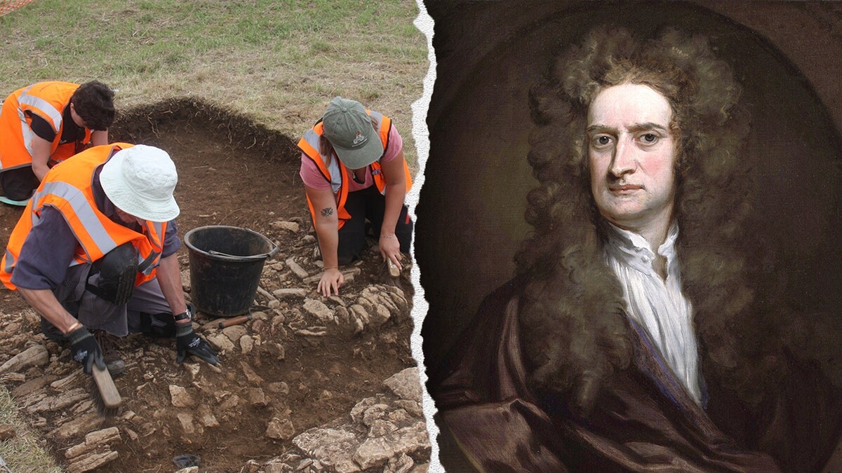 Archaeologists uncover house tied to Isaac Newton beside his legendary apple tree  at george magazine
