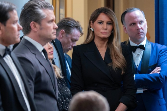 A private Melania Trump steps up criticisms of the media in husband’s second term