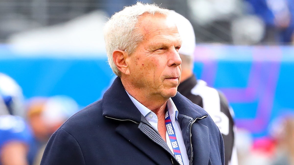 Former Giants co-owner Steve Tisch seen in team's draft room  at george magazine