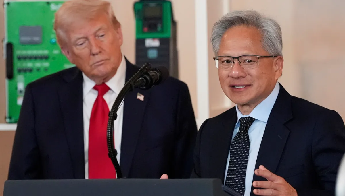 Nvidia’s Jensen Huang joins Trump on Air Force One during Alaska pit stop for China trip at george magazine