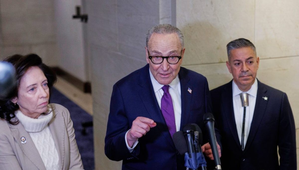 Schumer outlines Democrats’ strategy to oppose $1 billion for ballroom security  at george magazine