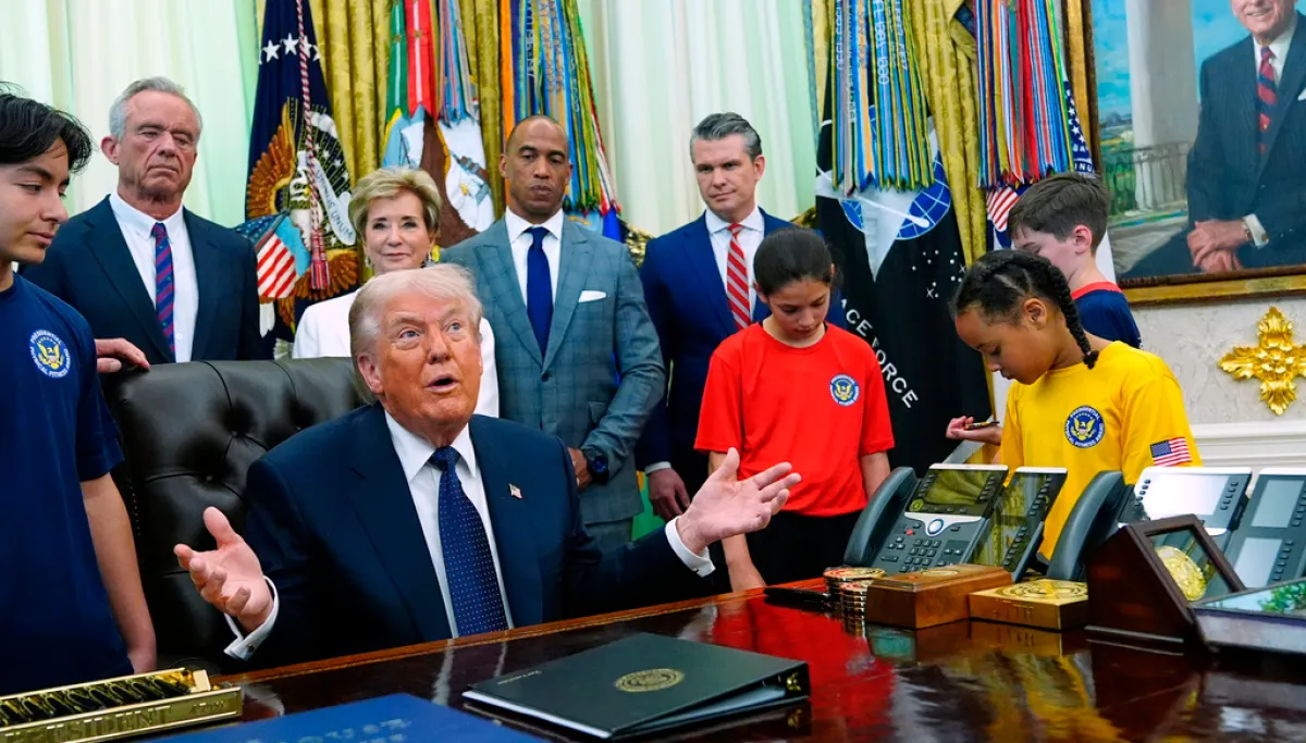 Trump jokes he works out ‘about one minute a day max’  at george magazine