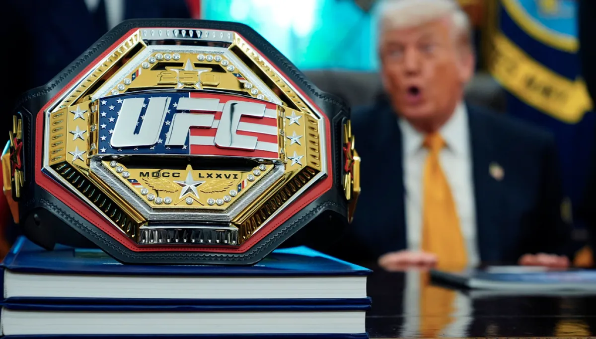 Trump gives first look at UFC 250 arena planned for White House lawn at george magazine