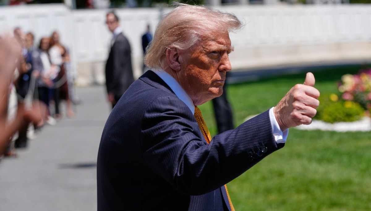 Trump says ballroom project has ‘doubled’  at george magazine