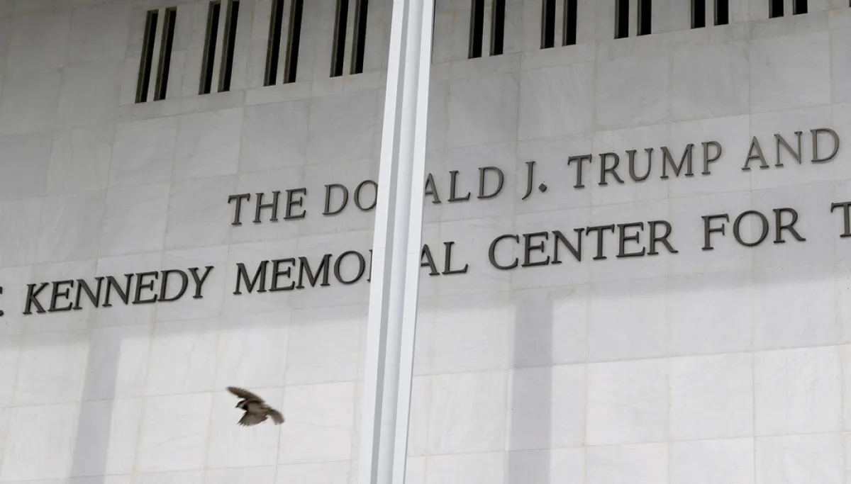 WATCH LIVE: Crews begin work to take Trump’s name off Kennedy Center at george magazine