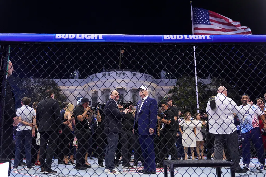 Trump mixes sports and patriotism with UFC Freedom 250 ‘spectacle’