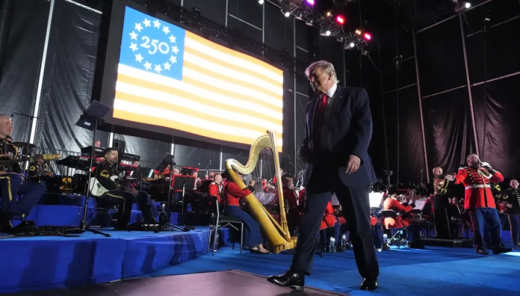 Trump claims he drew ‘at least’ 45,000 people to his America 250 rally