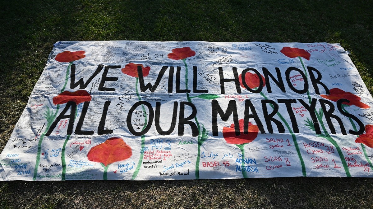 Stanford University graduates protest Google CEO speech, triggering mass walkout and waving Palestine flags at george magazine