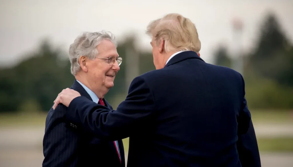 Trump says ‘I have no idea’ about hospitalized Mitch McConnell’s health