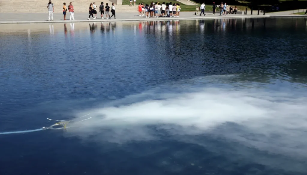 Reflecting Pool algae was ‘in the pipes’ Burgum says despite Trump blaming vandals