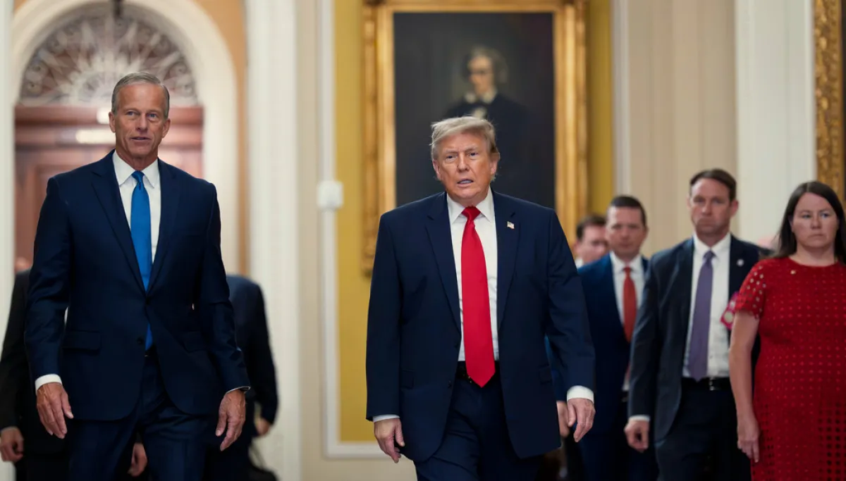 Trump and Thune look for reset at Mount Rushmore at george magazine
