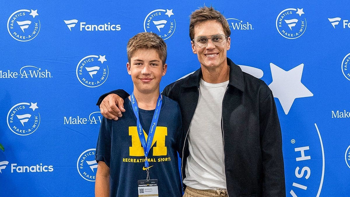 Tom Brady draws inspiration after meeting with Make-A-Wish teen heart transplant recipient at Fanatics Fest  at george magazine