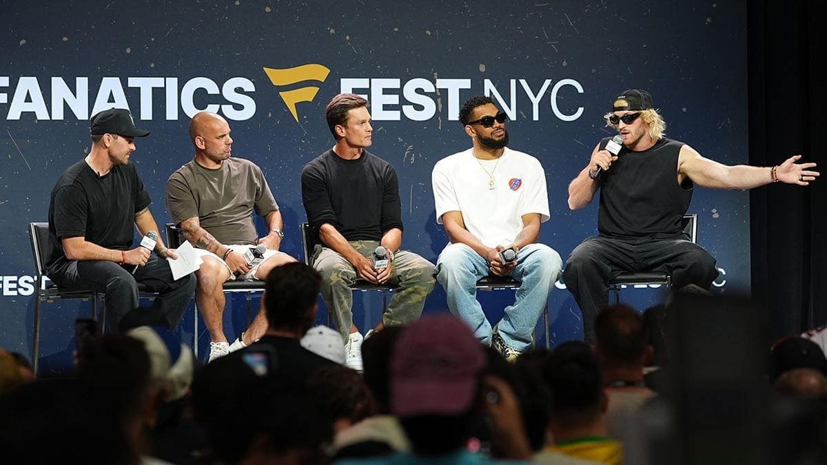 Tom Brady, Logan Paul get into heated confrontation at Fanatics Fest in New York at george magazine