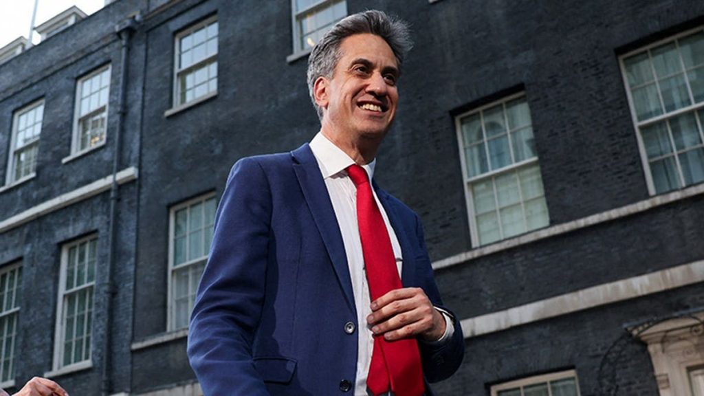 UK’s Burnham names Trump critic Ed Miliband foreign secretary; ex-Thatcher aide brands pick ‘disastrous’