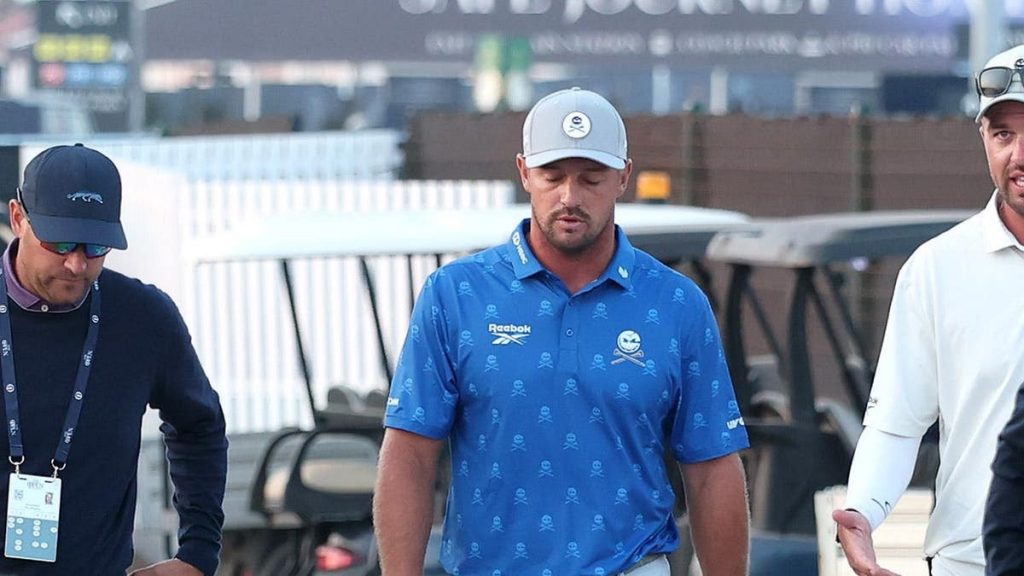 Bryson DeChambeau flips out on rules officials before being assessed two-stroke penalty at Open Championship