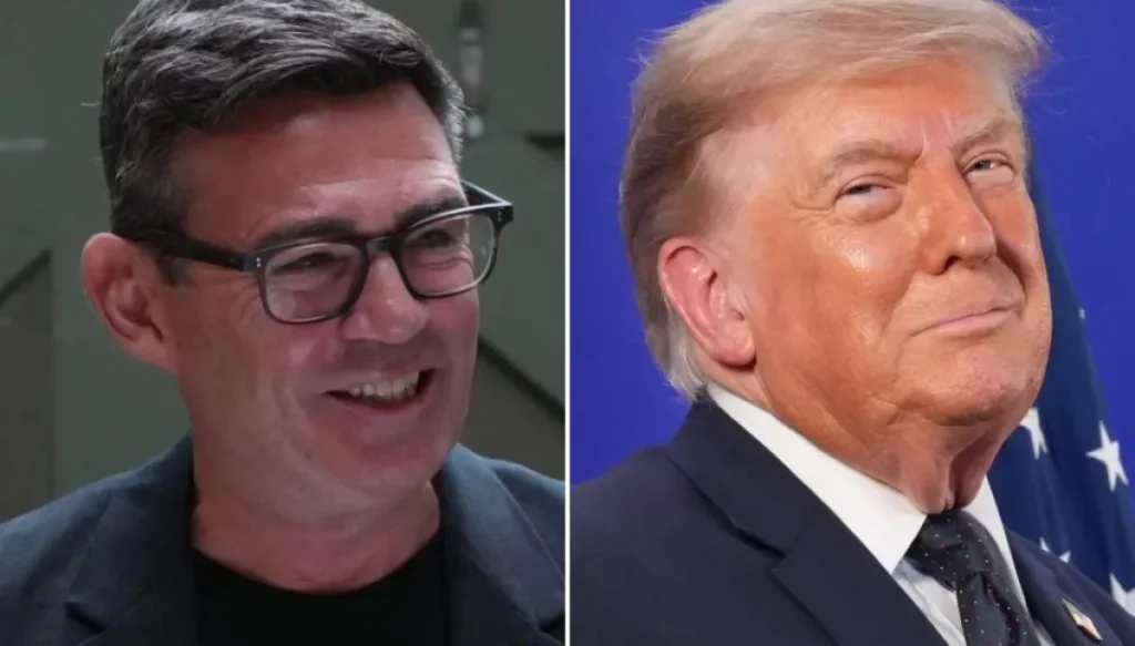 Burnham invites Trump to Manchester in first call as prime minister