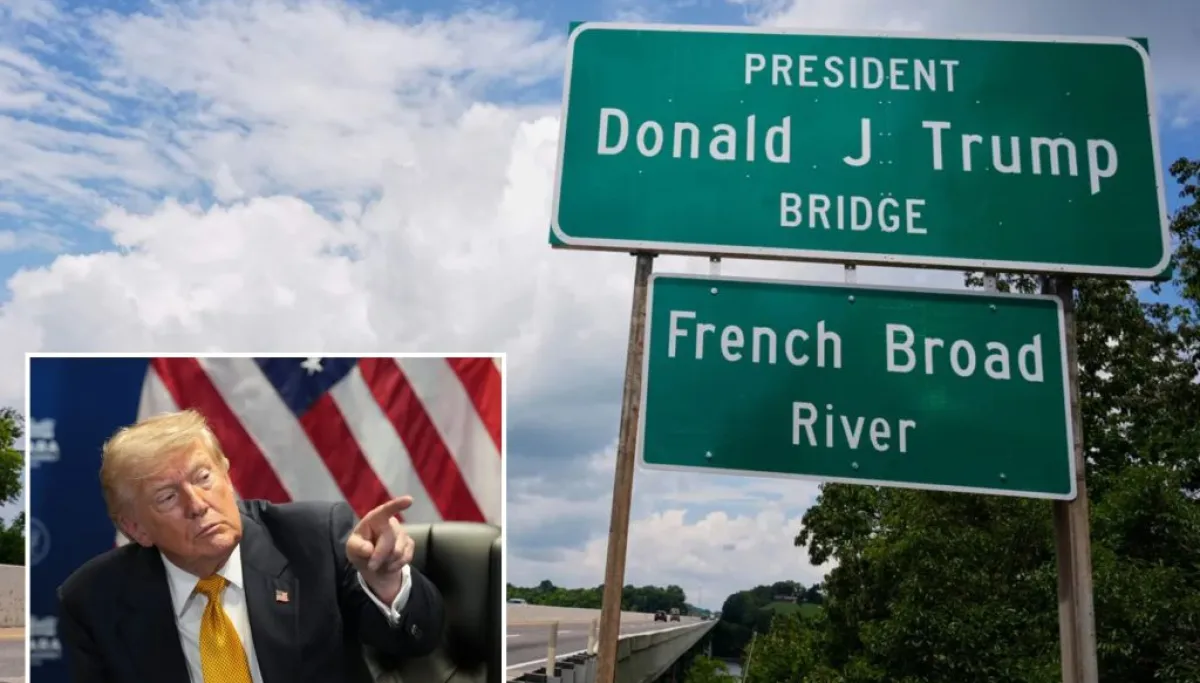 Scott Bessent unveils ‘President Donald J. Trump Bridge’ in Eastern Tennessee  at george magazine