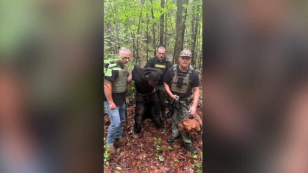 Bloodhound K-9 unit helps bring Georgia manhunt to end with arrest of suspect accused of shooting woman at george magazine