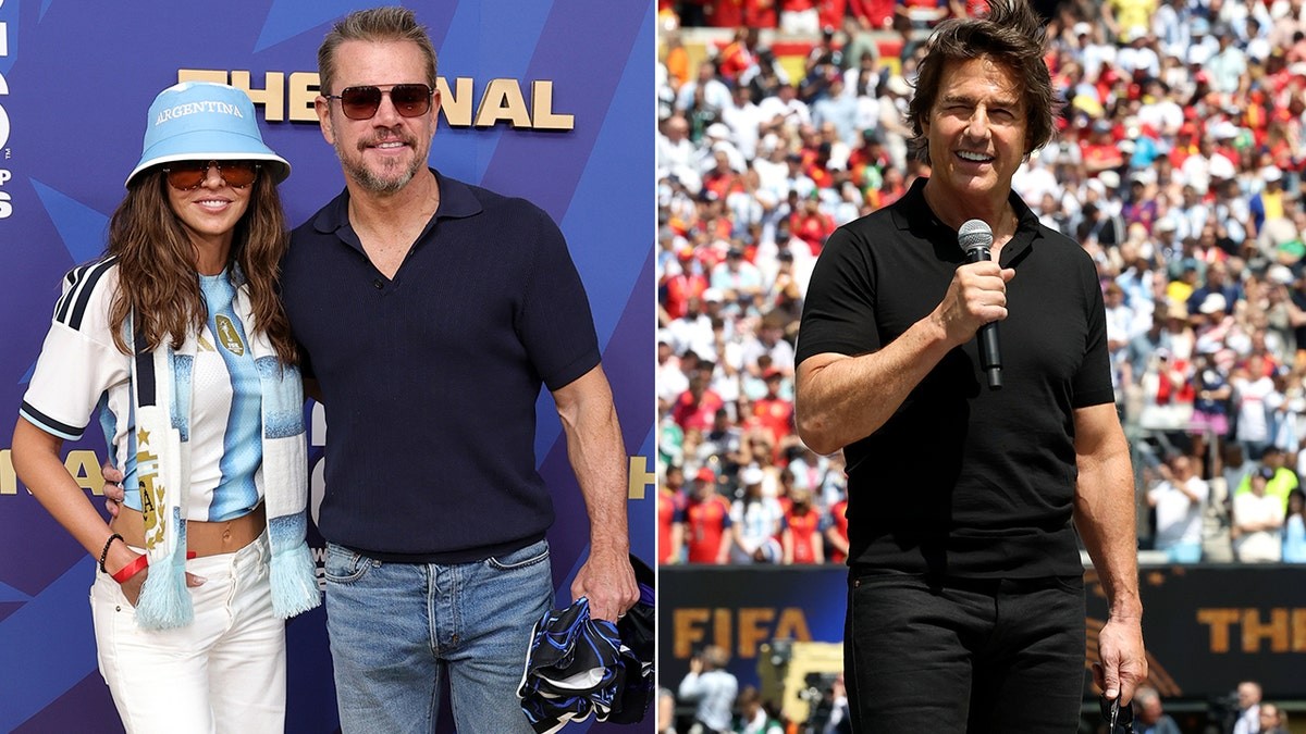 Matt Damon, Tom Cruise and Shakira headline packed celebrity crowd at World Cup final  at george magazine