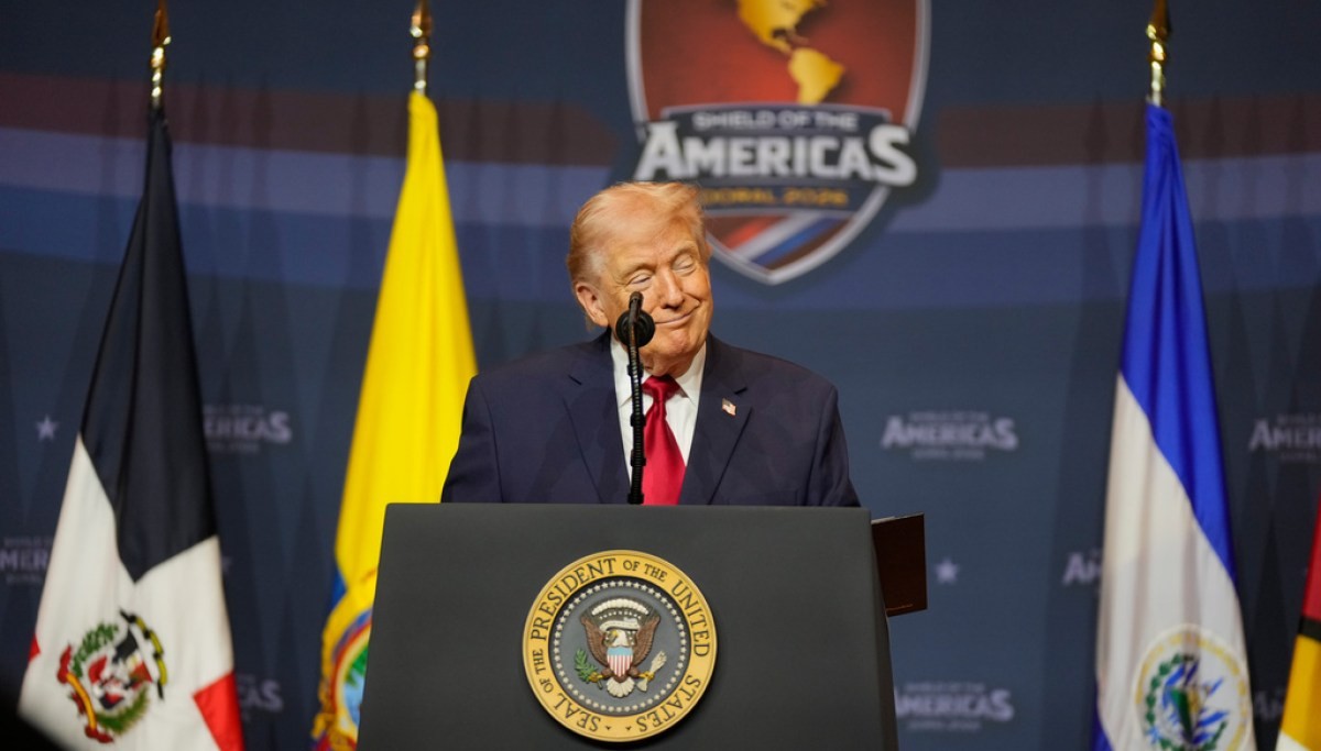 WATCH LIVE: Trump participates in Shield of the Americas Event  at george magazine