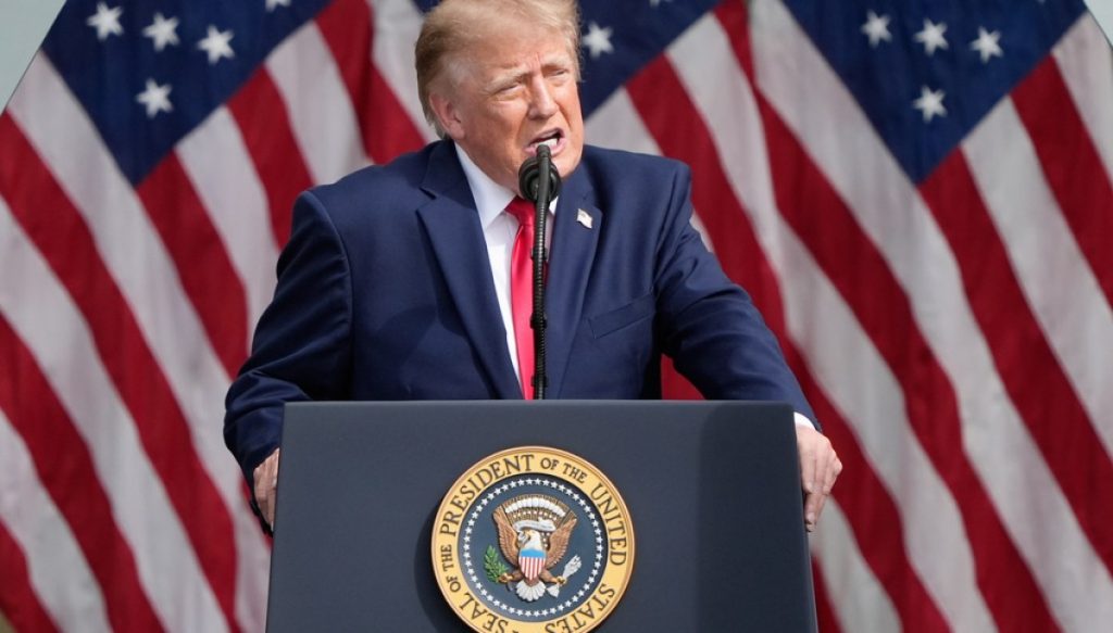 Trump honors the fallen of the 9/11 terrorist attacks during Pentagon speech
