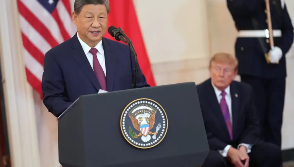 Xi underscores importance of superpower cooperation as Trump welcomes Chinese president to White House