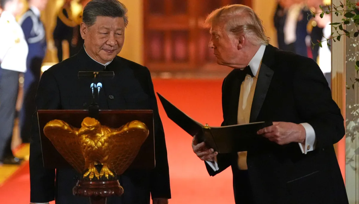 Trump and Xi toast the ‘long relationship between China and America’  at george magazine
