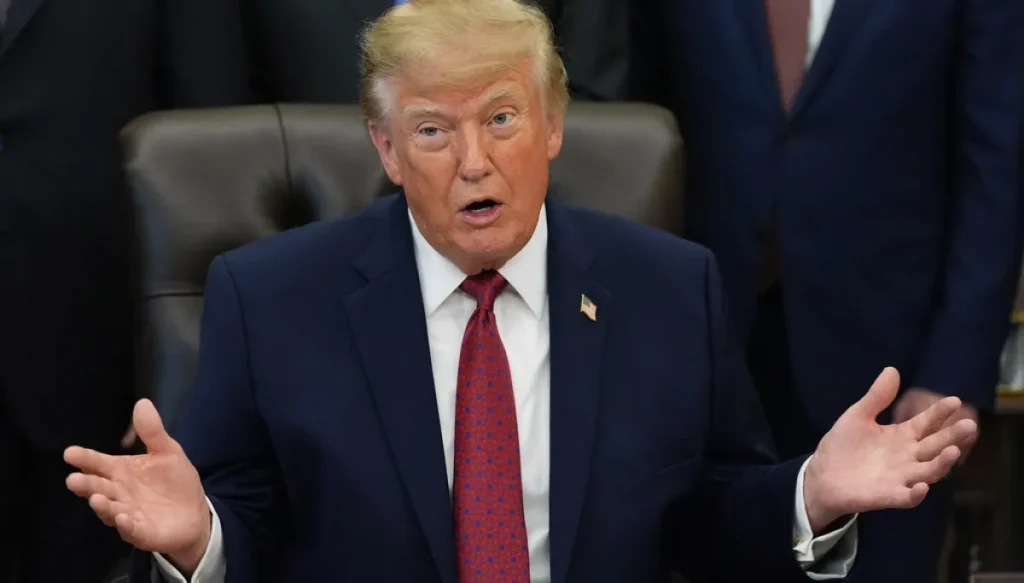 Trump defends self-promoting taxpayer-funded ads