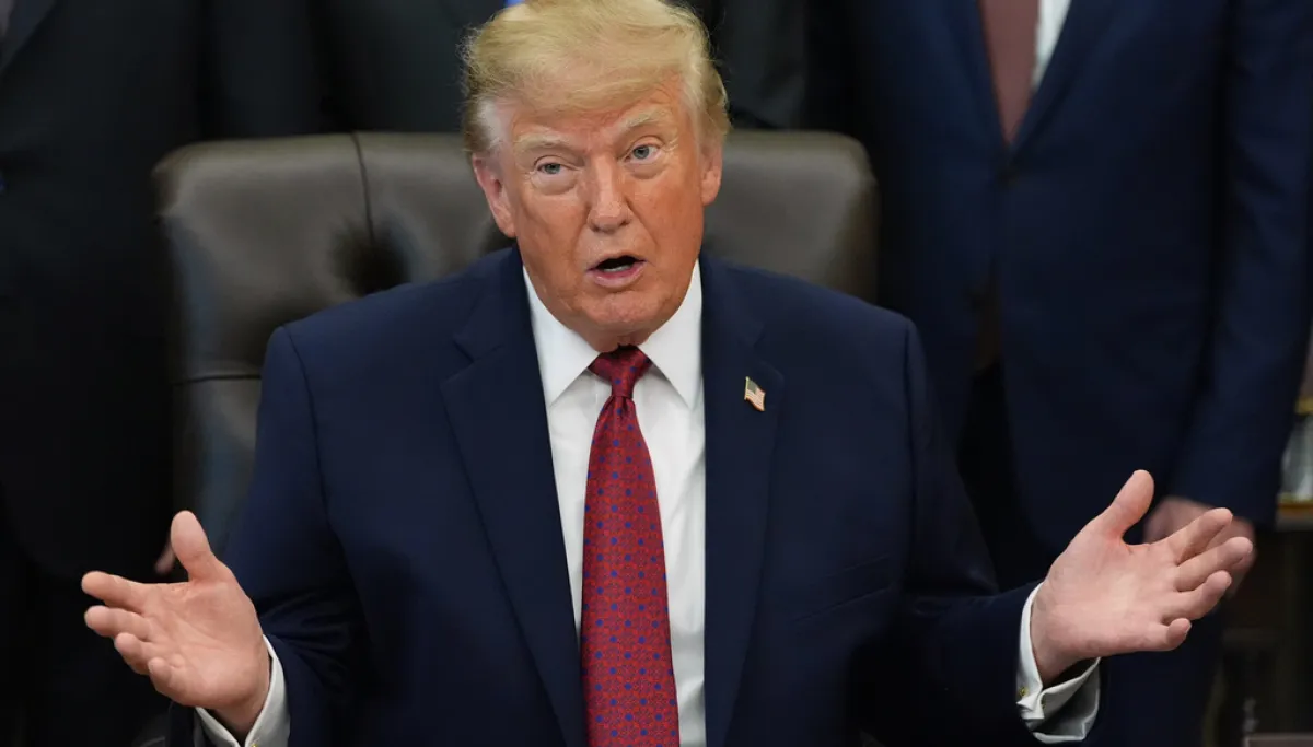 Trump defends self-promoting taxpayer-funded ads  at george magazine