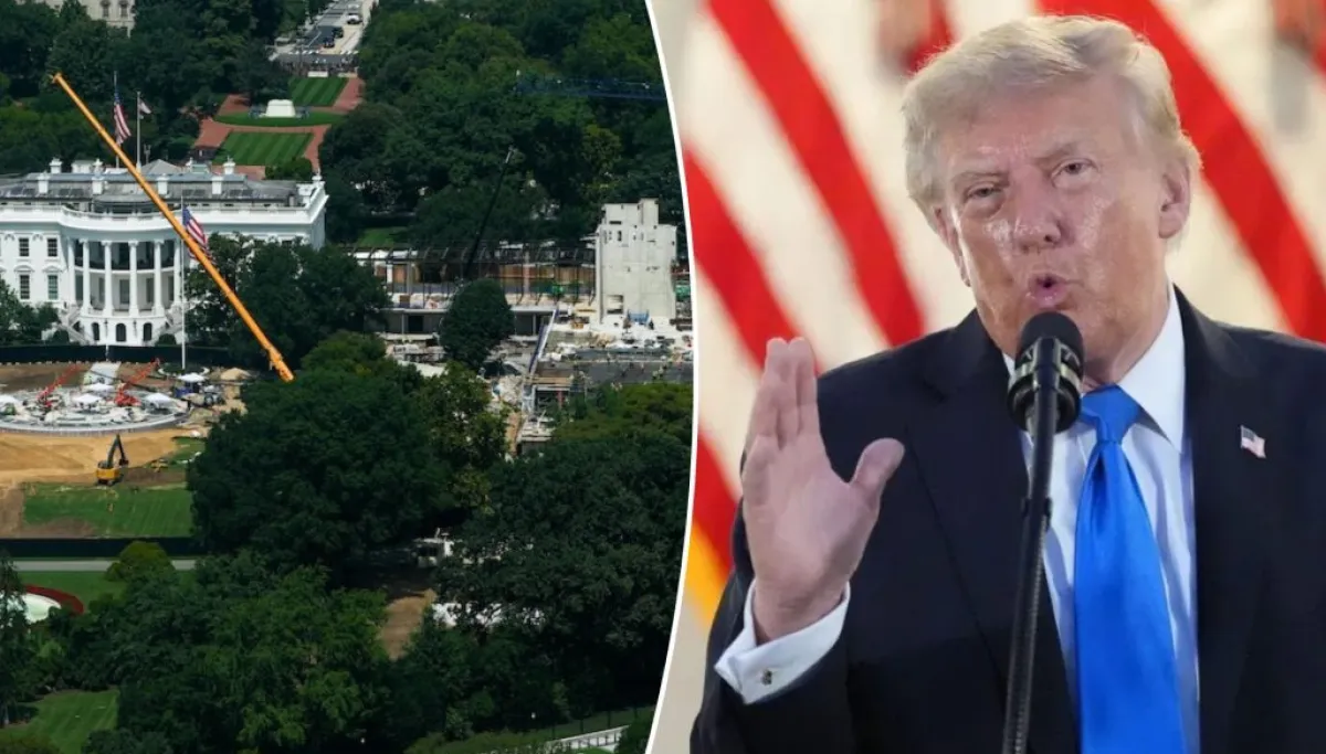 Trump says new helipad at White House is complete at george magazine
