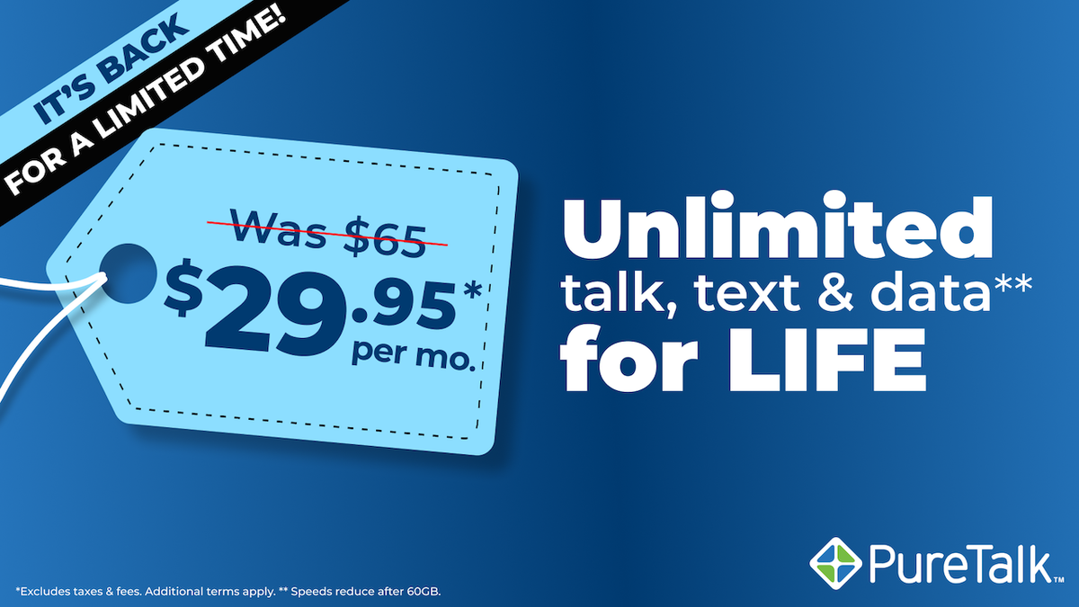 FOX readers get $30/month unlimited phone plans for life with PureTalk  at george magazine