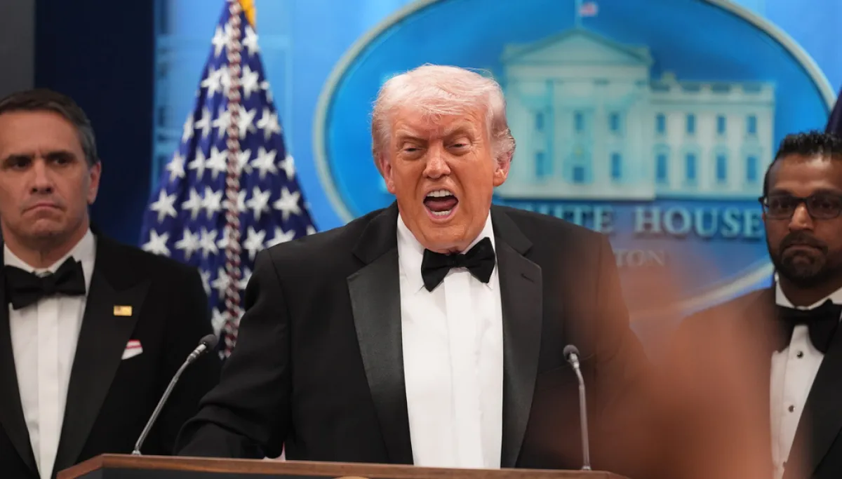 Trump floats reverting White House press room to swimming pool: Report  at george magazine