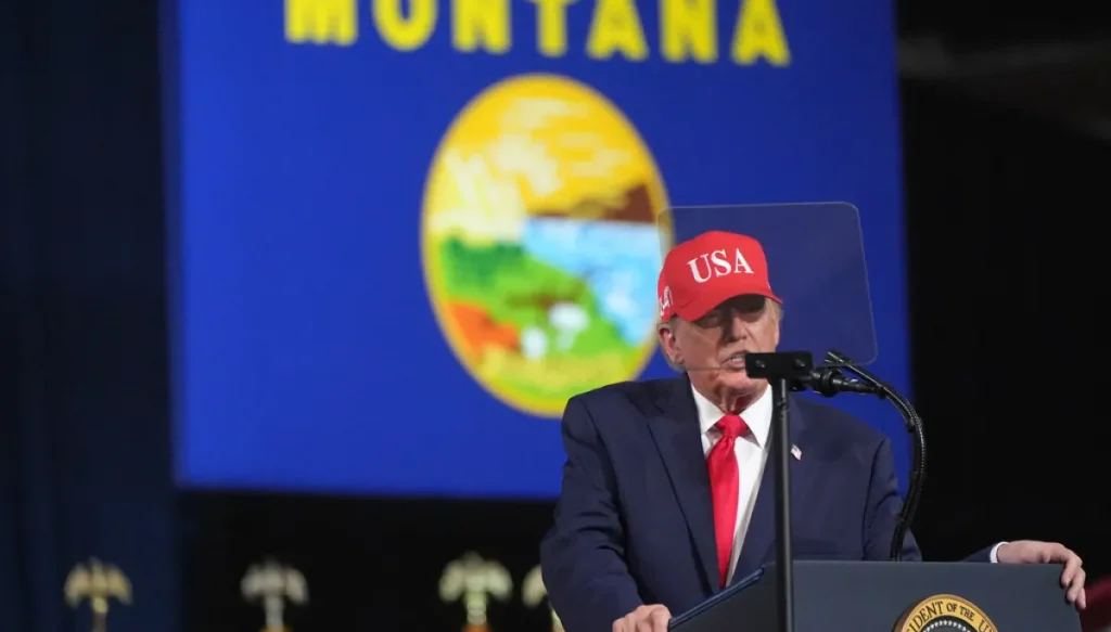 Trump announces advanced weapons testing ‘super range’ in Montana