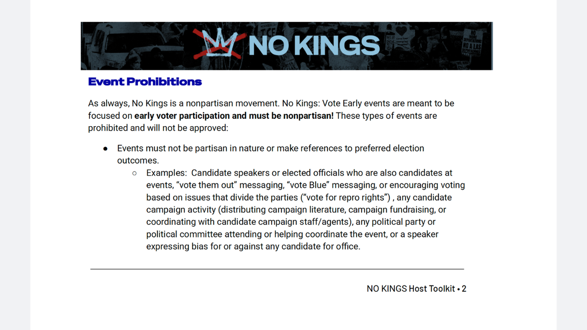 'No Kings' foot soldiers ignore organizers' warning, go all in for Democrats  at george magazine